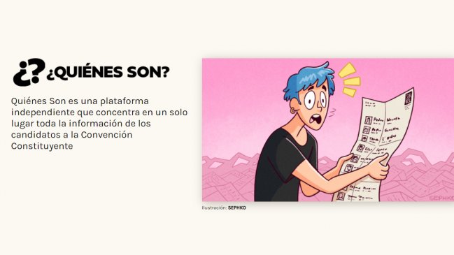 Plataforma permite conocer a todos los candidatos a la Convención Constituyente