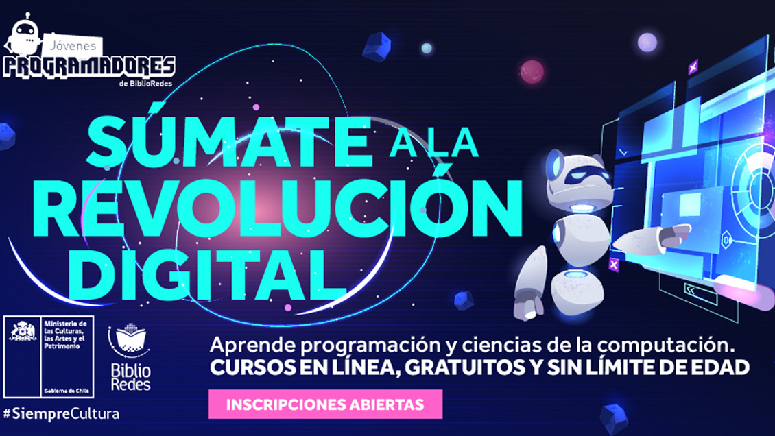 Ministerio de las Culturas abrió 25 mil cupos gratuitos para aprender programación digital