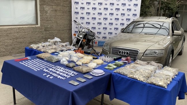 Incautan 118 millones de pesos en drogas desde casa de pareja narco en Rancagua