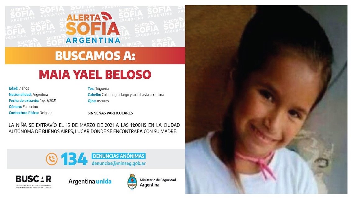 Niña de siete años desaparecida hace dos días mantiene a Argentina en vilo