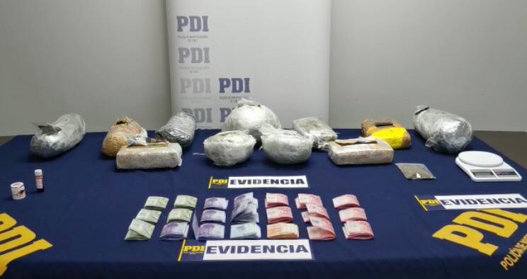 PDI detuvo en Llay Llay a banda que comercializaba drogas en el Biobío