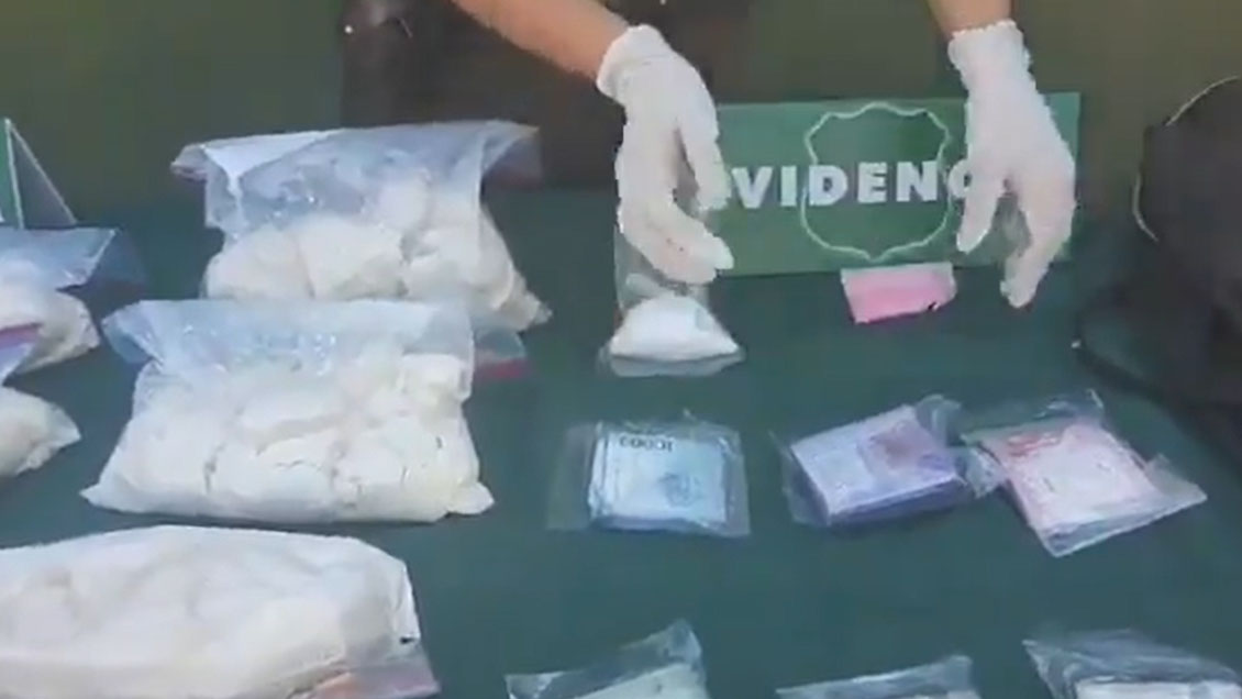 Cuatro sujetos fueron sorprendidos con 40 millones en drogas, sin salvoconducto ni licencia de conducir