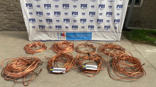 Rancagua: PDI detuvo a dueño de chatarrería por tener cable de cobre robado de Codelco