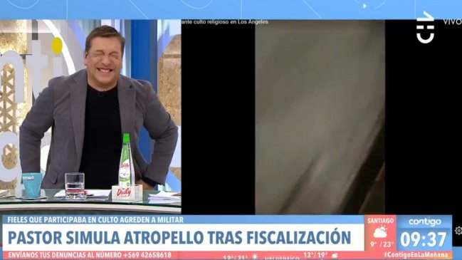 El ataque de risa de JC Rodríguez por participante de culto que fingió atropello