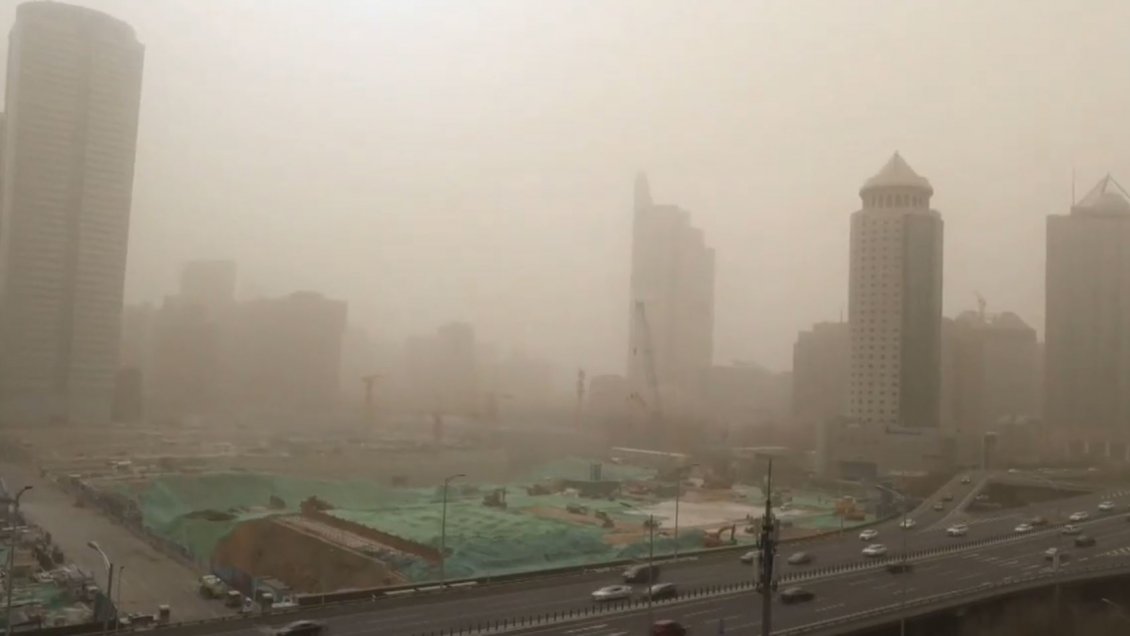 Pekín sufrió segunda tormenta de arena en menos de dos semanas
