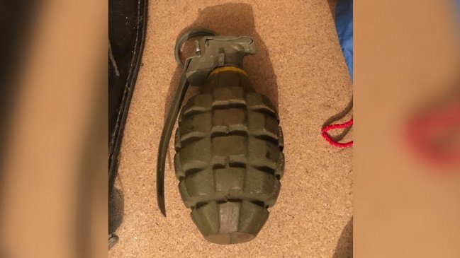 Carabineros encontró una granada de mano en medio de allanamiento por drogas