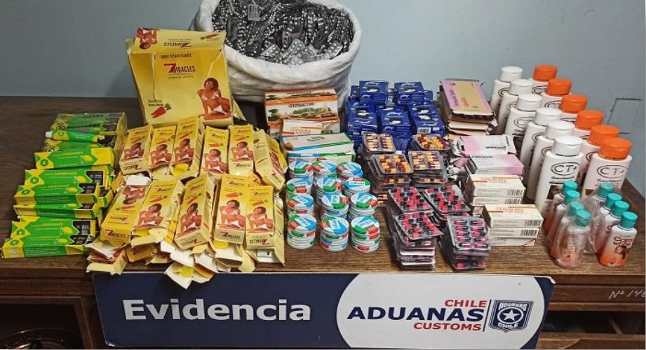 Pasajera fue interceptada con un bolso que contenía más de 41 mil medicamentos de contrabando