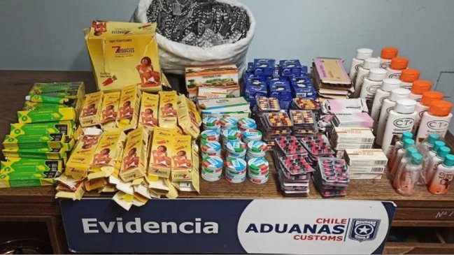 Pasajera fue interceptada con un bolso que contenía más de 41 mil medicamentos de contrabando