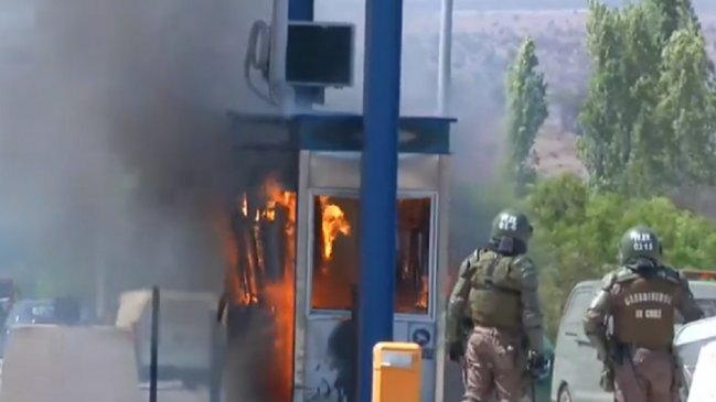 Condenan a único imputado por incendio de peaje en Ovalle