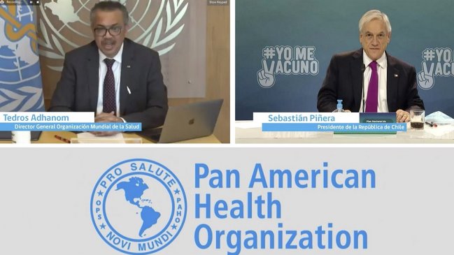 Piñera y Paris sostuvieron diálogo telemático con el director de la OMS
