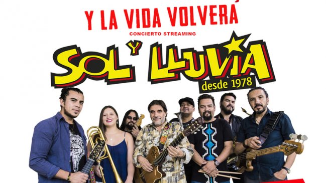 Se reagenda fecha del show streming de Sol y Lluvia