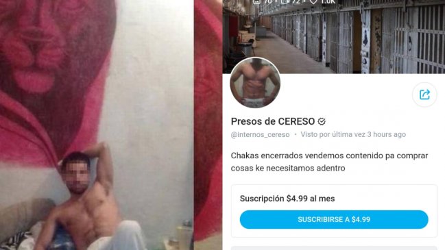 Presos se crearon cuenta de Onlyfans y ganaron más de tres millones de pesos