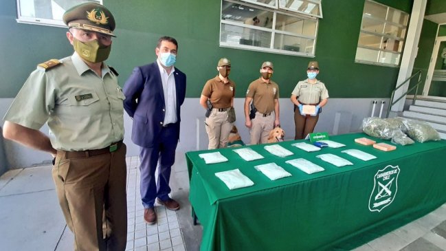 OS-7 incautó 13 kilos de cocaína y pasta base en control carretero en Ñuble