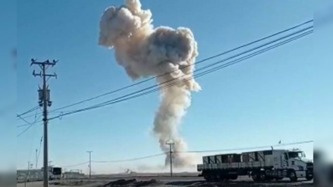 Fuerte explosión se registró en planta de ácido Enaex en Calama