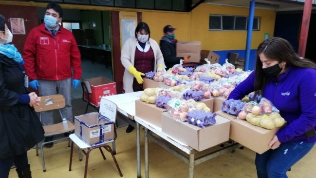 Ñuble: Más de 867 mil canastas de alimentación escolar se han entregado durante la pandemia