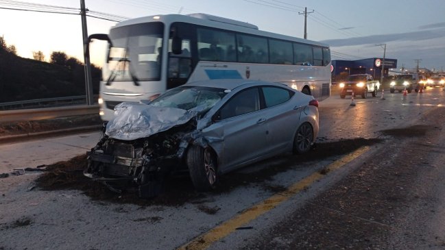 Dos personas resultaron lesionadas en accidente de tránsito en Punta Arenas