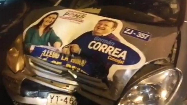 Candidato a concejal que chocó curado quedó con arresto domiciliario y la UDI le deseó la derrota