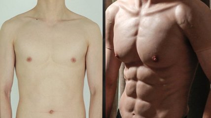 Los trajes realistas para que hombres parezcan musculosos