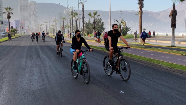Cierran Avenida Arturo Prat de Iquique para uso exclusivo durante franja deportiva