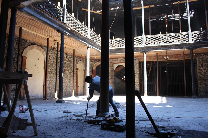 Con trabajos de mecánica de suelos avanza la restauración del edificio de la Ex Aduana de Iquique