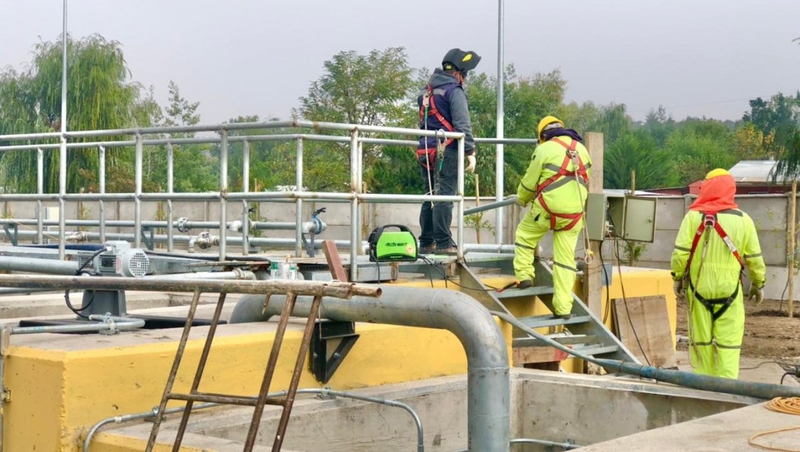 San Nicolás: 95% de avance presenta planta de tratamiento de aguas servidas dañada en el terremoto del 2010