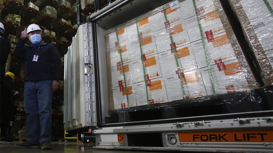 Chile recibió 1,5 millones de dosis más de Sinovac con miras a acelerar vacunación