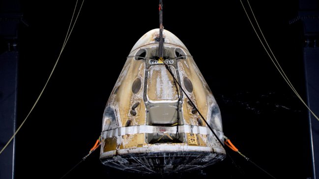 El primer viaje comercial de la NASA y SpaceX concluyó con éxito: Ya llegó a la Tierra