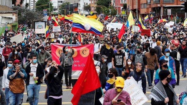 Sindicatos llaman a otra protesta el miércoles contra el gobierno colombiano