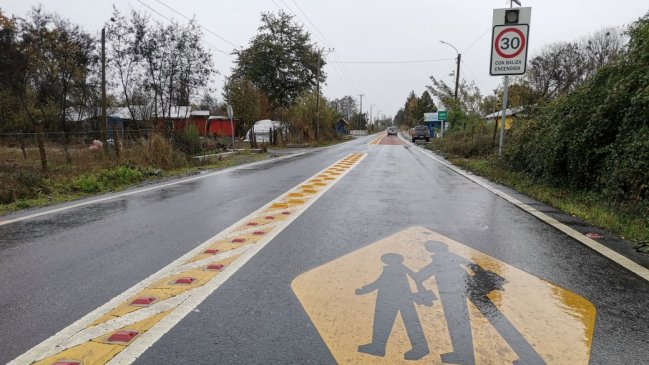 Construirán obras de seguridad vial en torno a ochos escuelas rurales de Ñuble