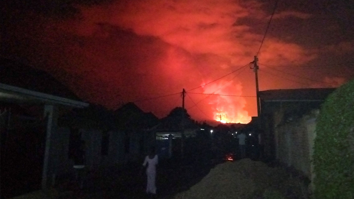 Suben a 15 los muertos tras la erupción del volcán Nyiragongo en Congo