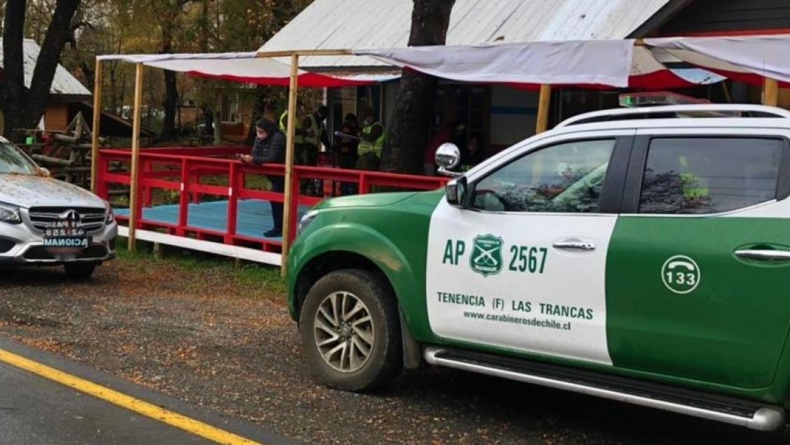 Carabineros de Las Trancas detuvo a seis personas al interior de restorán que infringió confinamiento