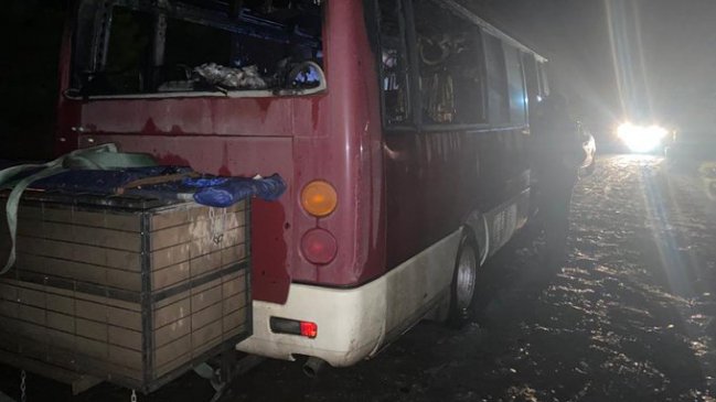 Conductor que presta servicios a Forestal Mininco denunció quema de su micro