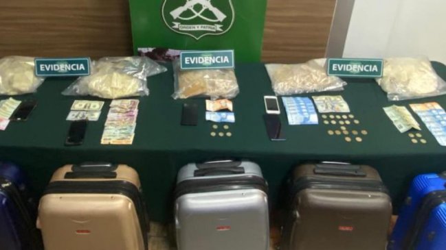 Cinco pasajeros de un bus fueron detenidos por porte de droga en Antofagasta