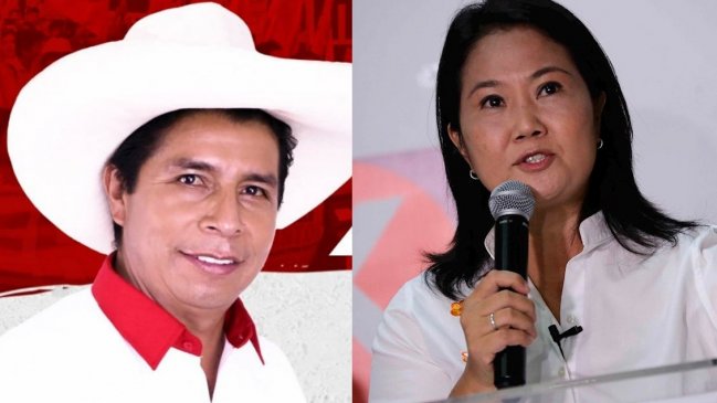 Con 95% de votos escrutados, Pedro Castillo logra el 50,28% y Keiko Fujimori el 49,71%