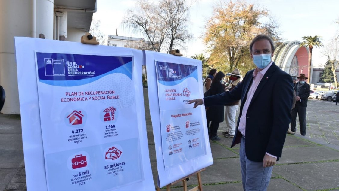 Ministro Ward resaltó creación de 10 mil empleos durante la pandemia en Ñuble