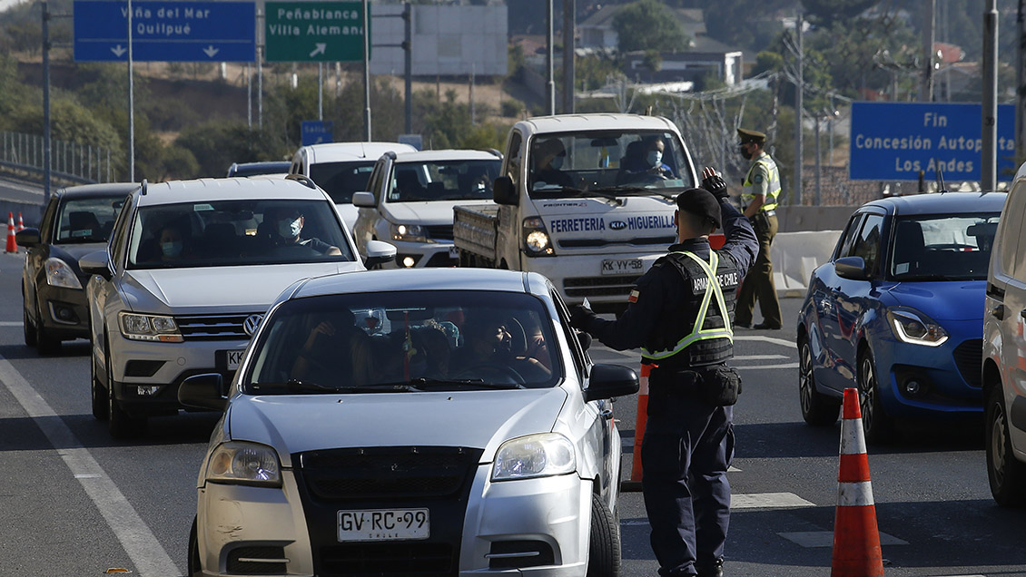 Valparaíso: 674 personas han sido devueltas a la capital por la ruta 68