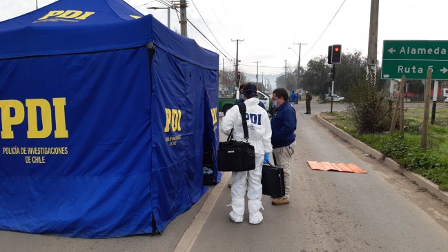 Hombre fue encontrado muerto sobre carretilla en plena vía pública en Talca