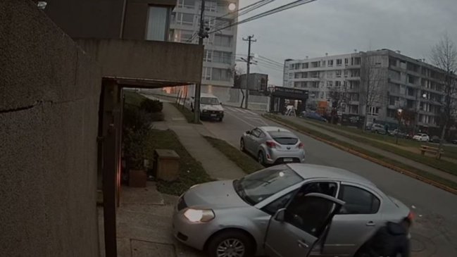 Dos detenidos por violento portonazo en sector residencial de Concepción