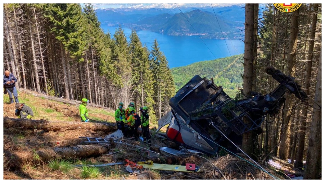 Once nuevas personas fueron acusadas por caída de teleférico en Italia que dejó 14 muertos