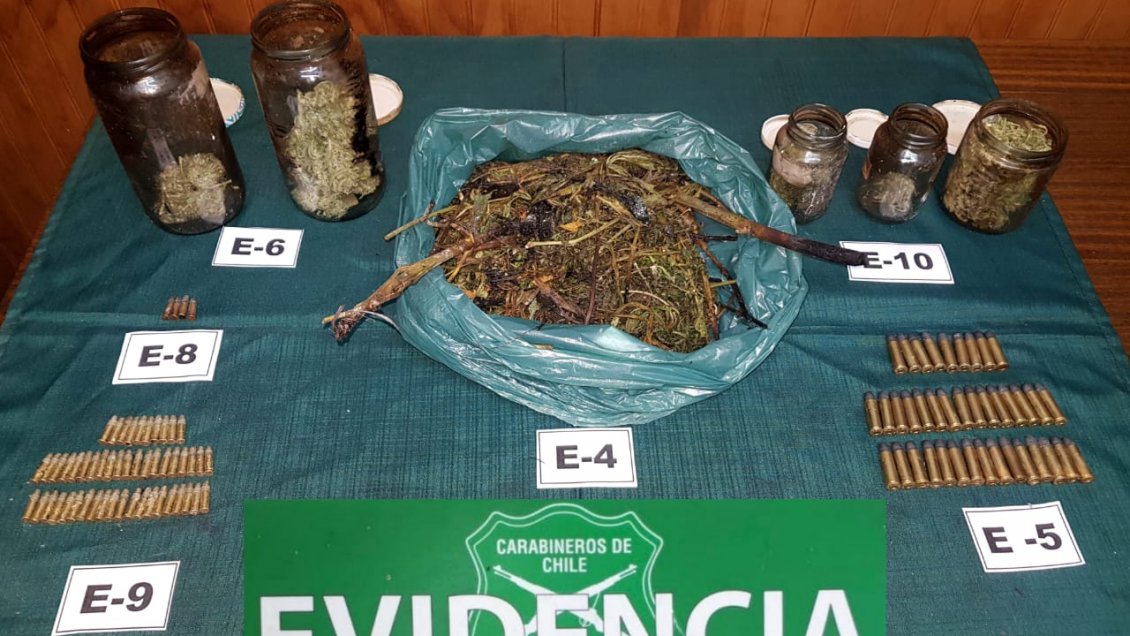 Incendio de casa en Cochrane terminó con decomiso de droga y municiones