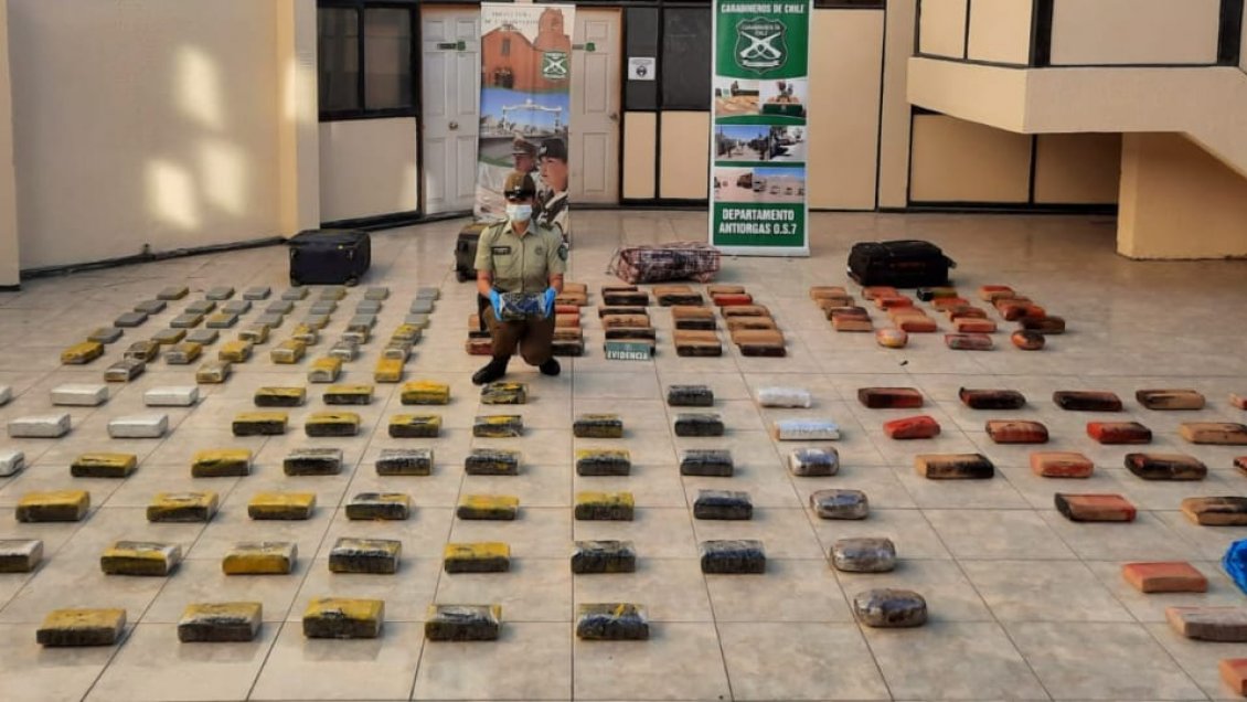 Carabineros reportó un aumento de casi 500 por ciento en incautaciones de droga en El Loa