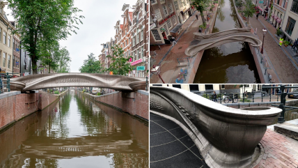   Así luce el primer puente de acero hecho con impresión 3D 
