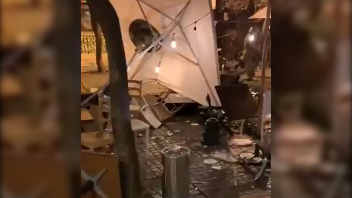 Nueva jornada de manifestaciones terminó con vandalismo en el Barrio Lastarria