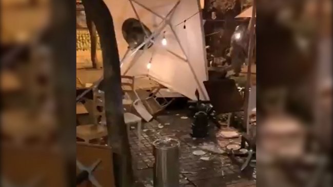 Locatarios del Barrio Lastarria: Los manifestantes atacaron a las personas y eso nos preocupa