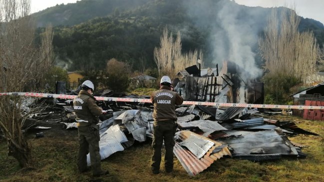 Este jueves formalizarán en Aysén a imputado por incendiar vivienda tras discusión