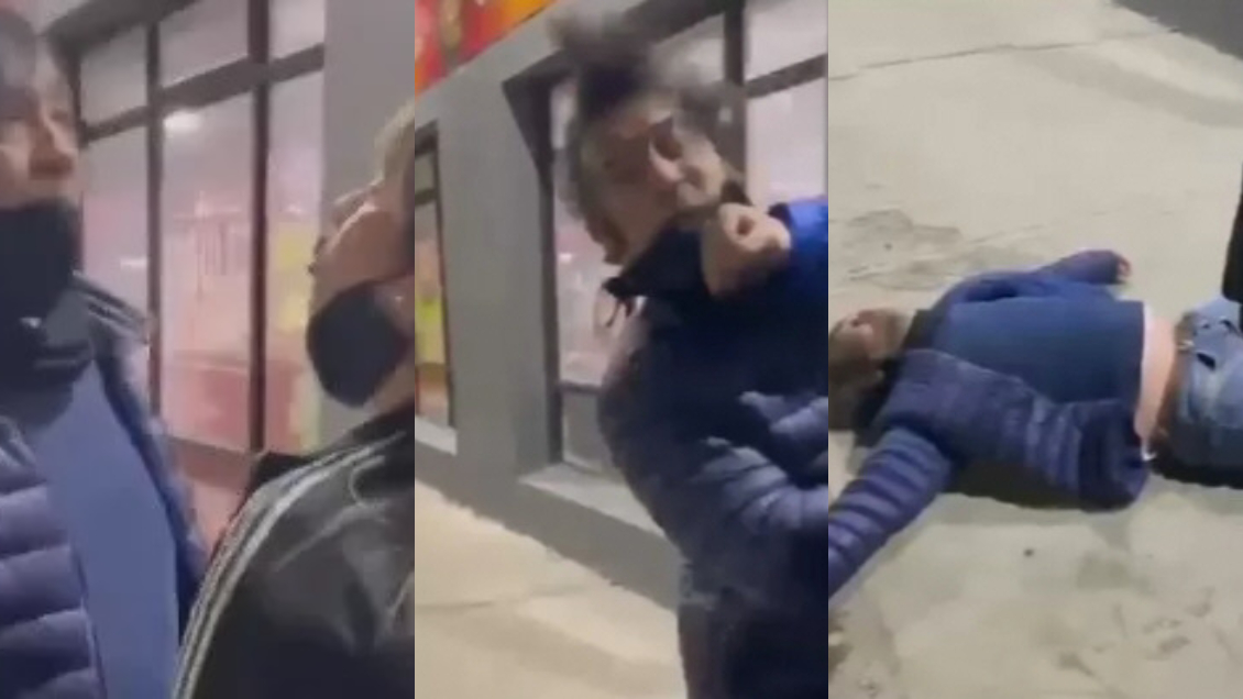 Quiso robar vino, peleó con la dueña del negocio y lo noquearon de un combo