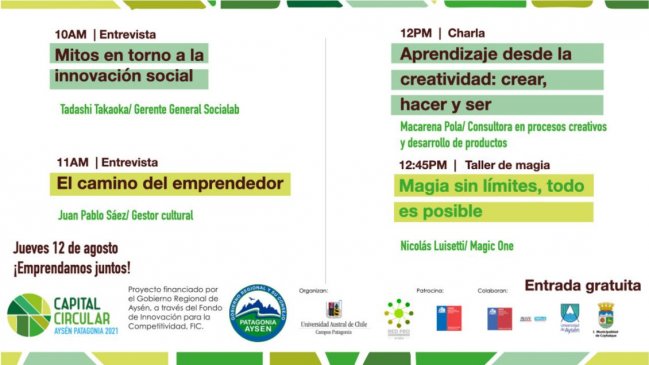 Capital Circular Patagonia: Nueva jornada de la feria virtual de emprendimiento