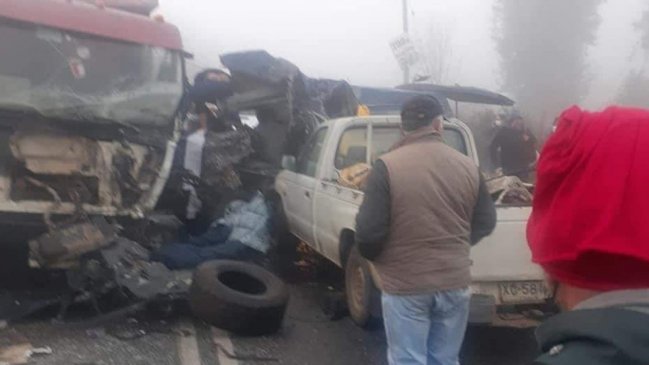 Violenta colisión múltiple dejó cinco muertos en San Clemente