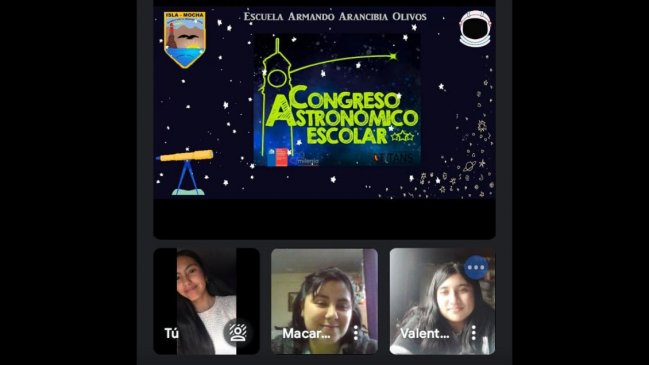 Dos alumnas de Isla Mocha fueron seleccionadas para ser parte del Congreso Astronómico Escolar