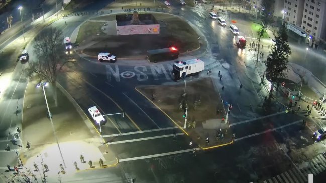 Nueva protesta en Plaza Baquedano terminó con 11 detenidos